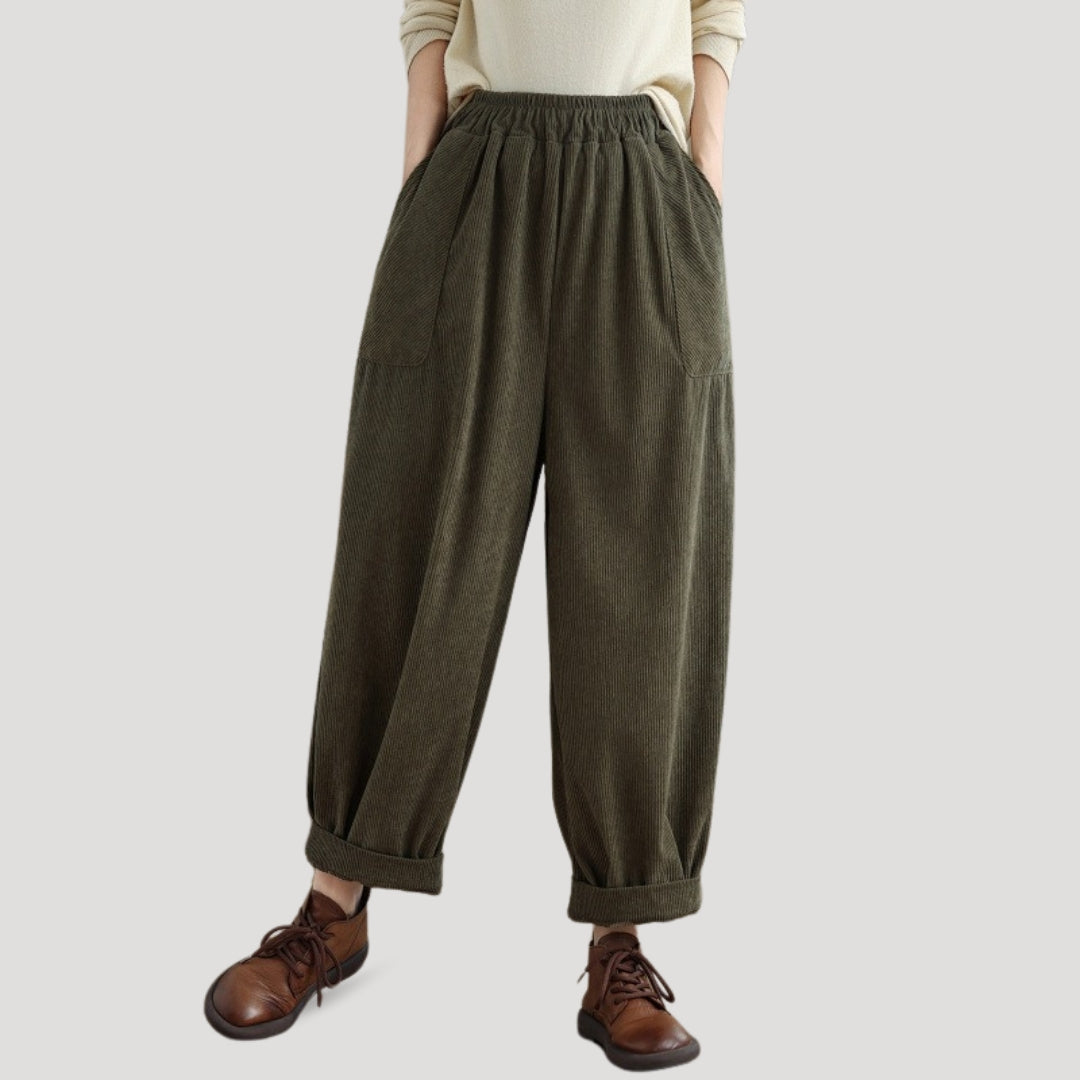 Eloise | Corduroy Wide-Leg Pants
