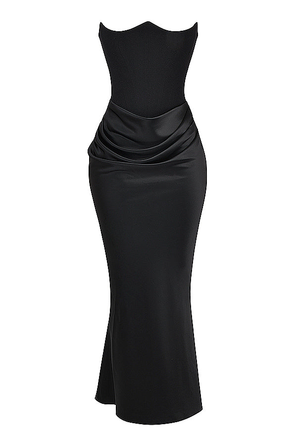 Romy | Strapless Corset Maxi Dress