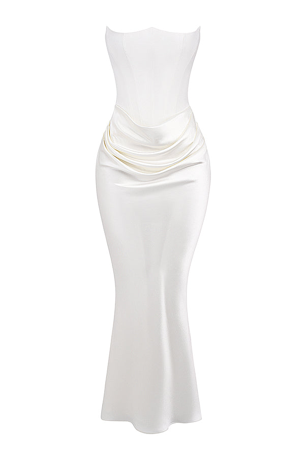 Romy | Strapless Corset Maxi Dress