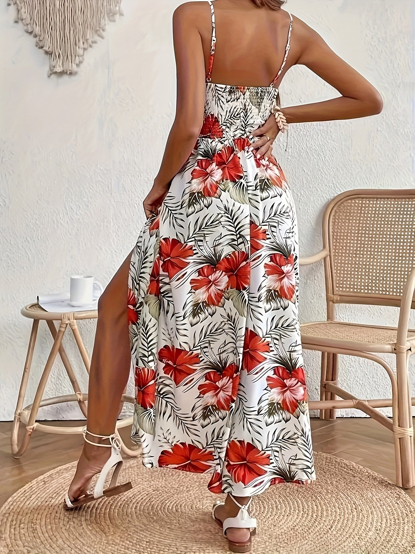 Tilda | Women's Floral Print Sleeveless Maxi Dress