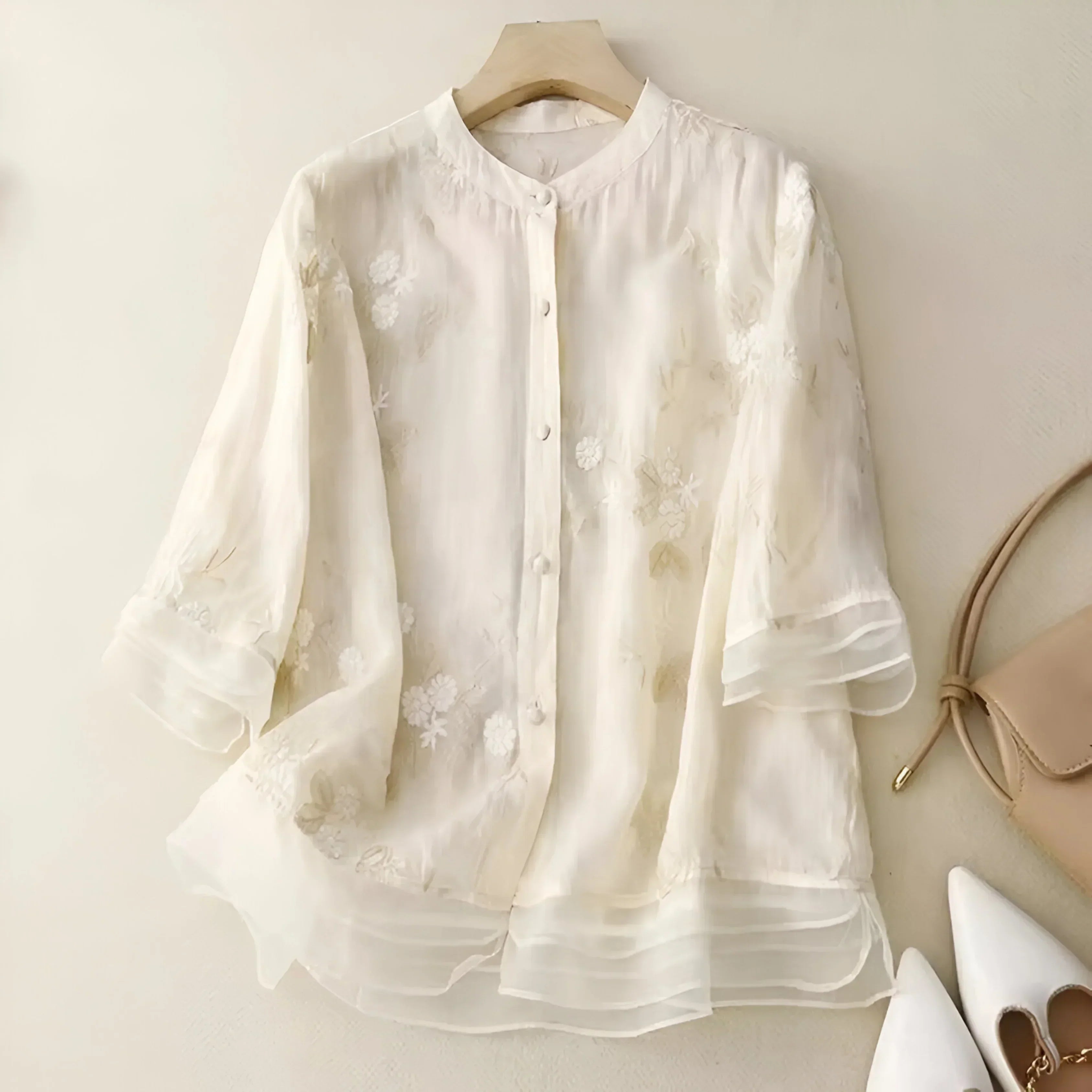 Elodie | Floral Button Blouse