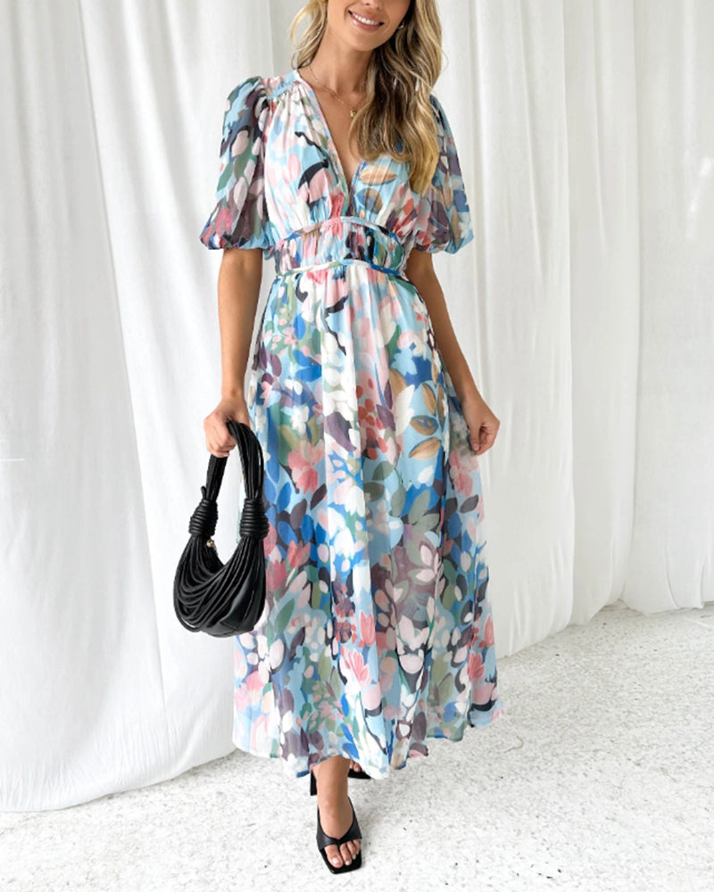Bella | Elegant Floral Maxi Dress