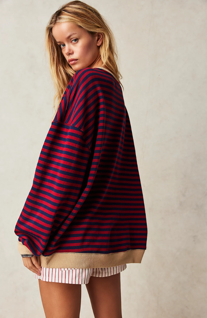 Tahlia | Striped Oversized Sweater