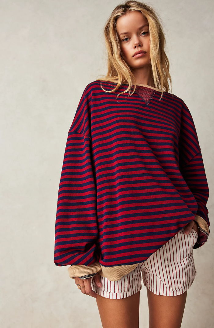 Tahlia | Striped Oversized Sweater
