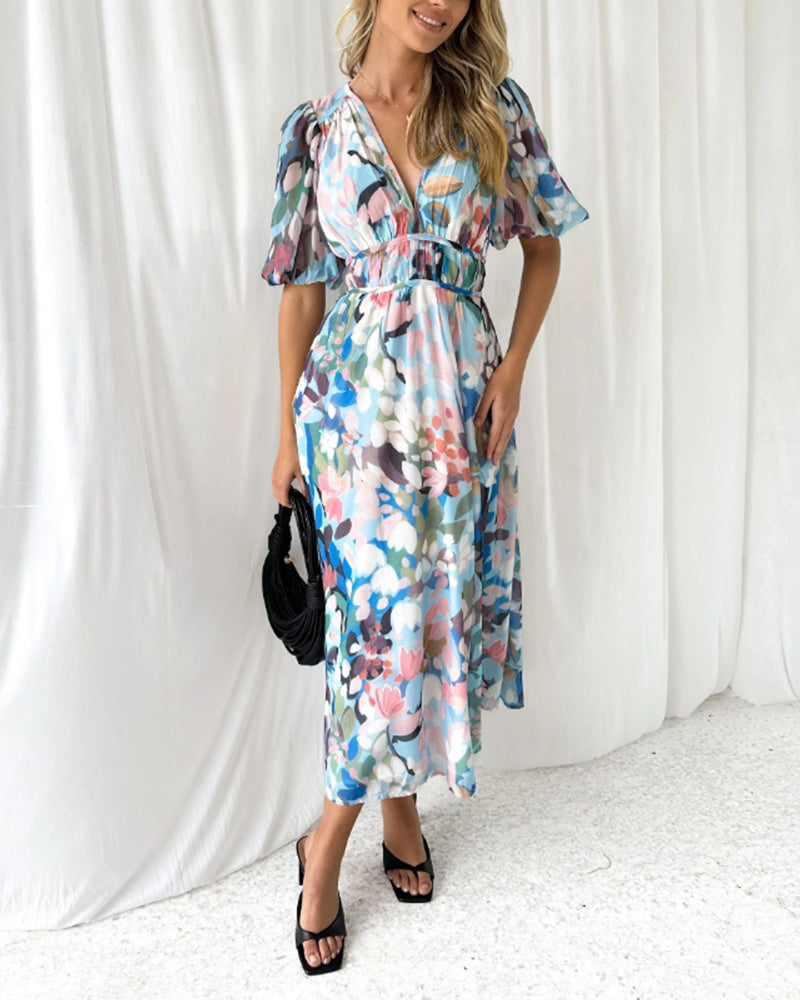 Bella | Elegant Floral Maxi Dress