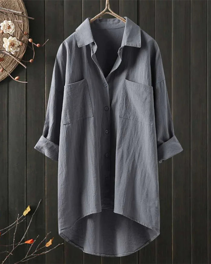 Willow | White Linen Blouse