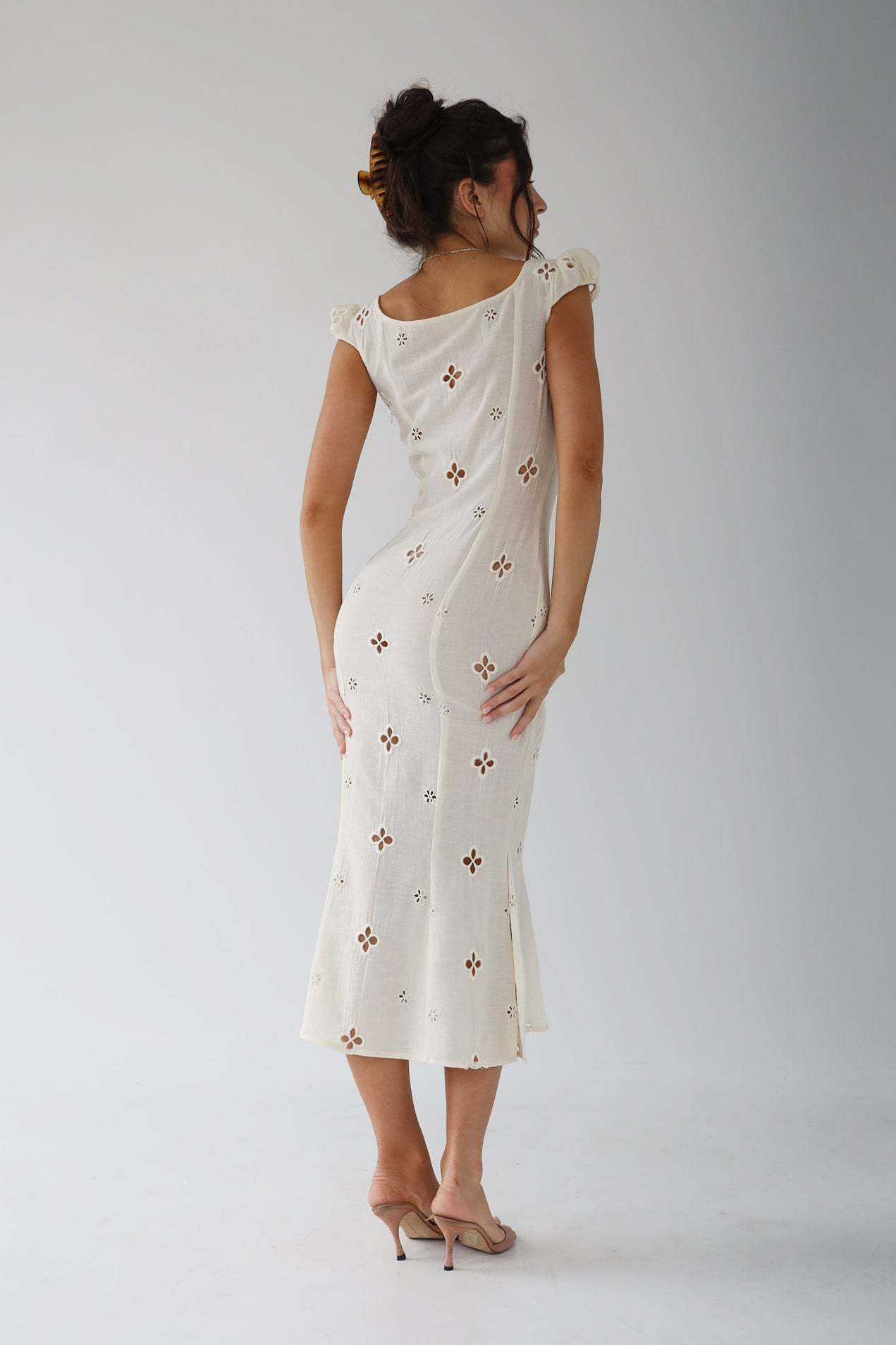 Greer | Vintage Embroidered Midi Dress