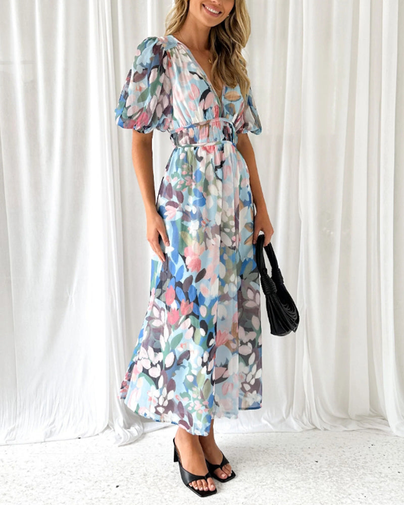 Bella | Elegant Floral Maxi Dress