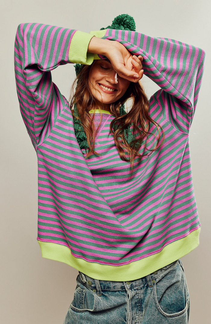 Tahlia | Striped Oversized Sweater
