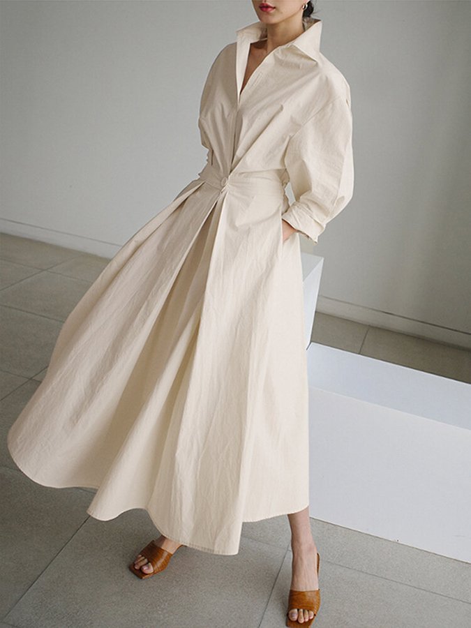 Mirabel | Elegant Shirt Dress with Buttons