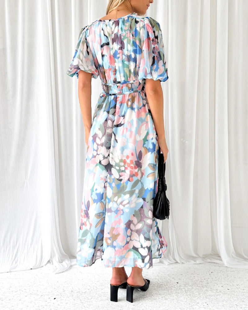 Bella | Elegant Floral Maxi Dress