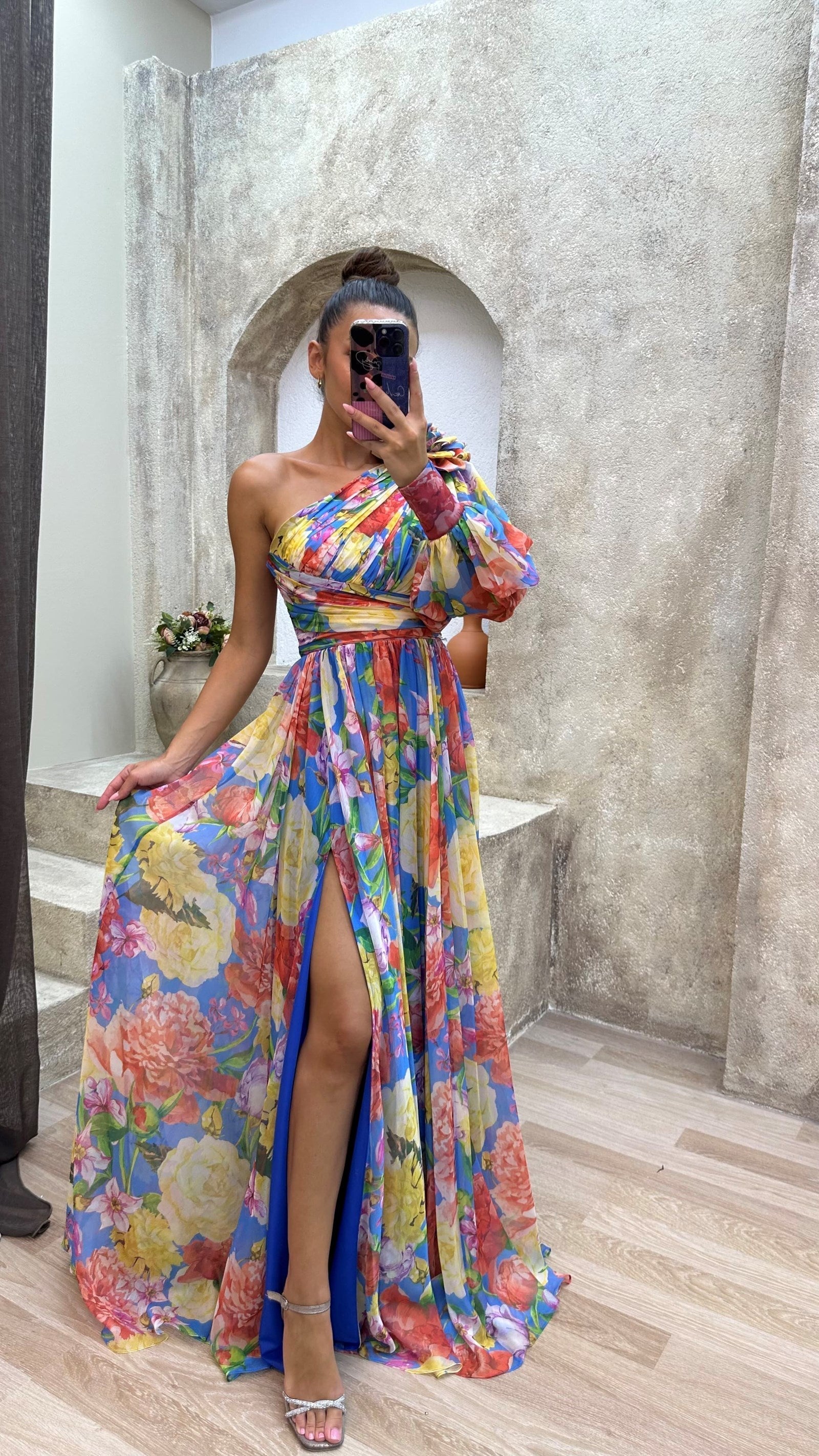 Tova | Floral One Shoulder Dress