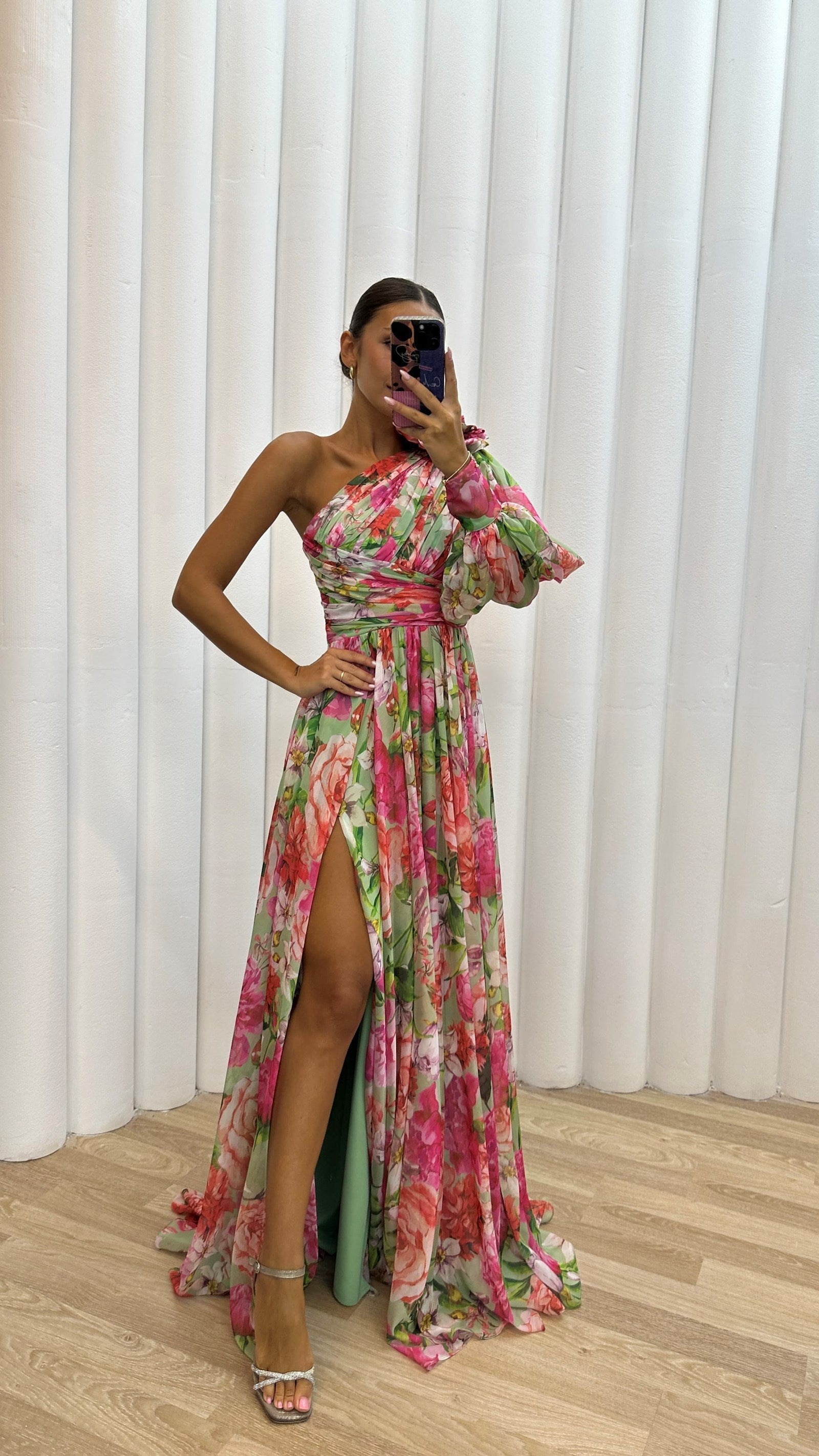 Tova | Floral One Shoulder Dress