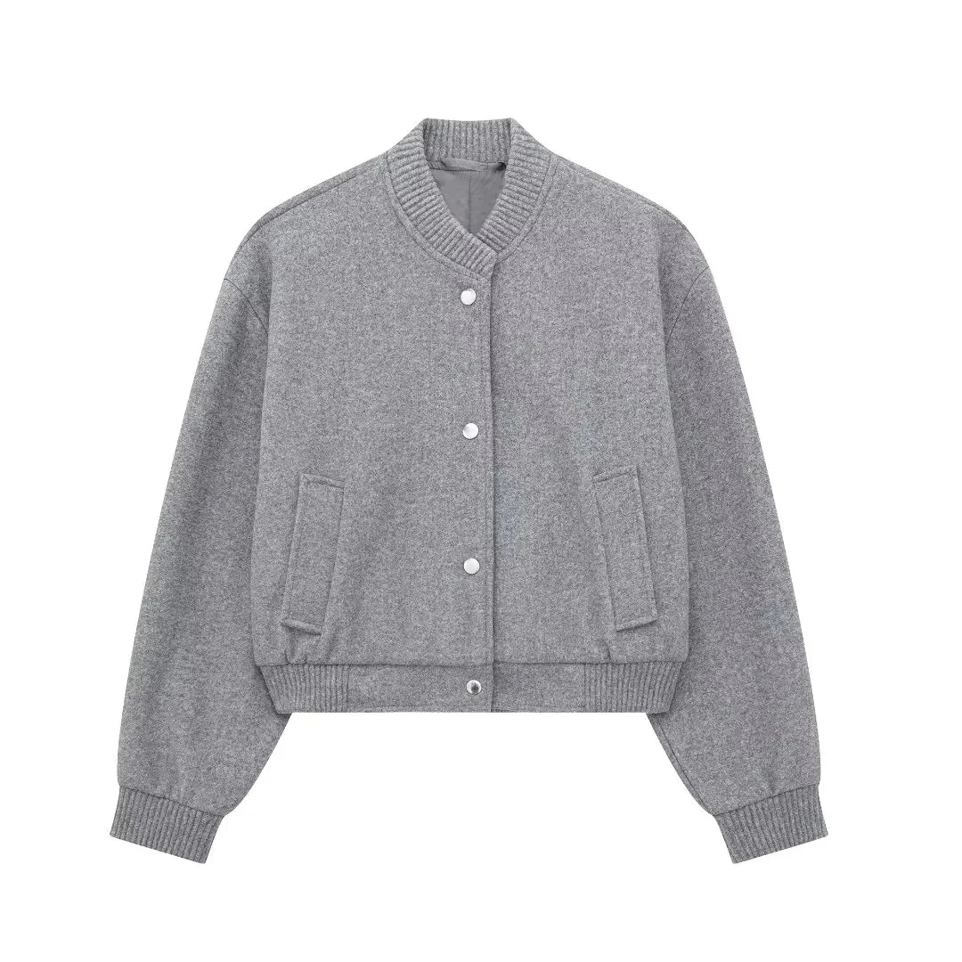 Davinia | Cropped Bomber Jacket