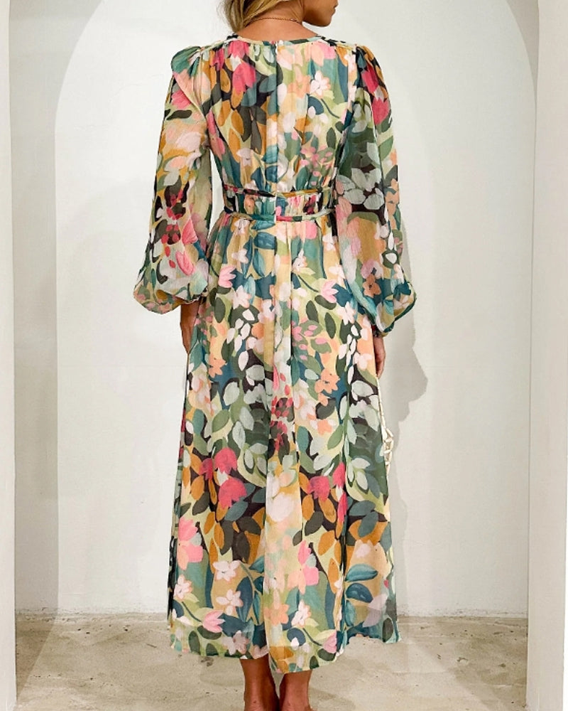 Bella | Elegant Floral Maxi Dress