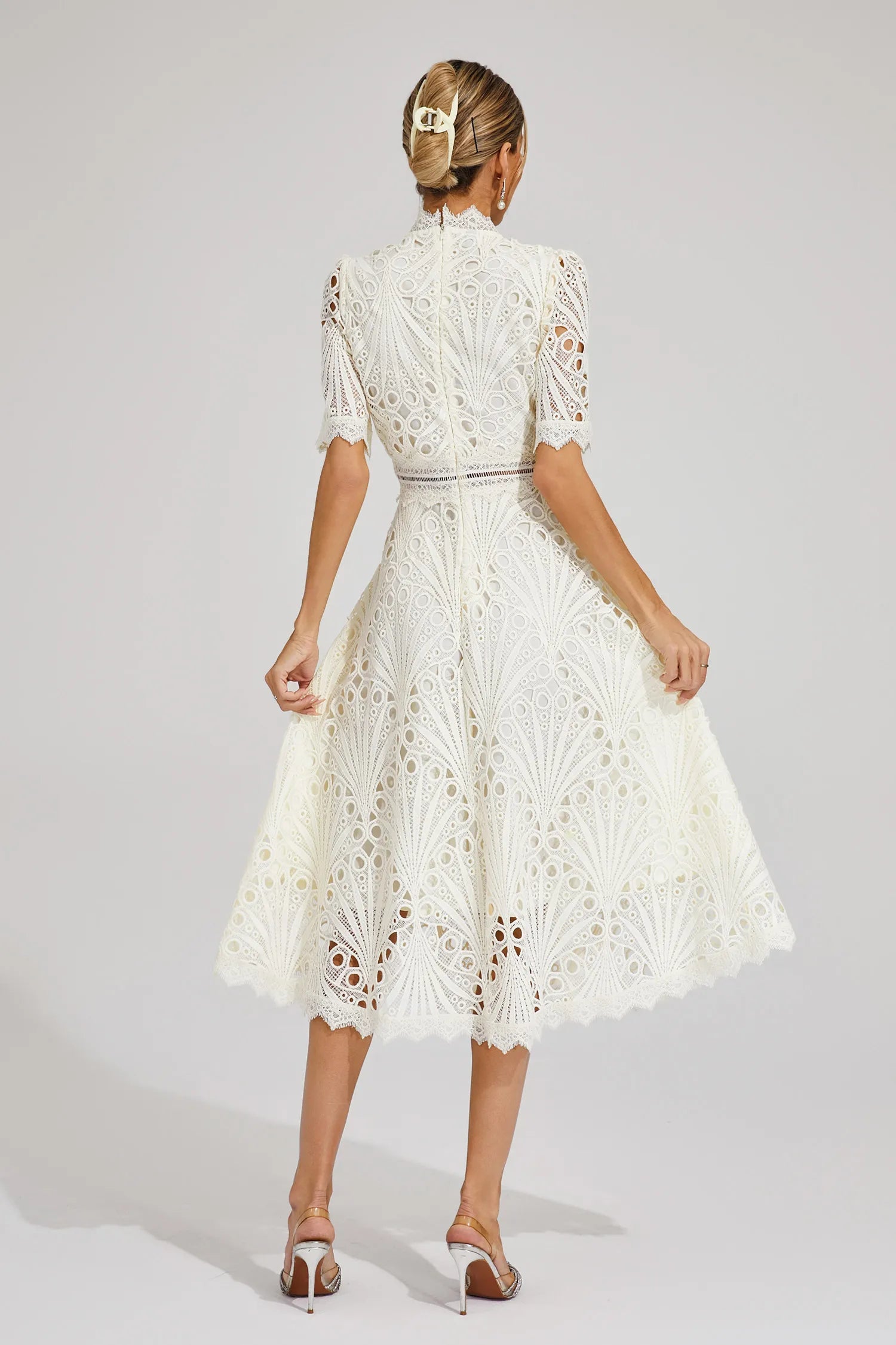 Aviana | Women's Elegant Lace Midi Dress