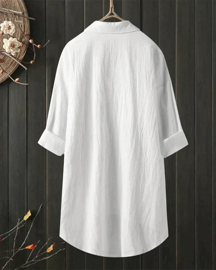 Willow | White Linen Blouse
