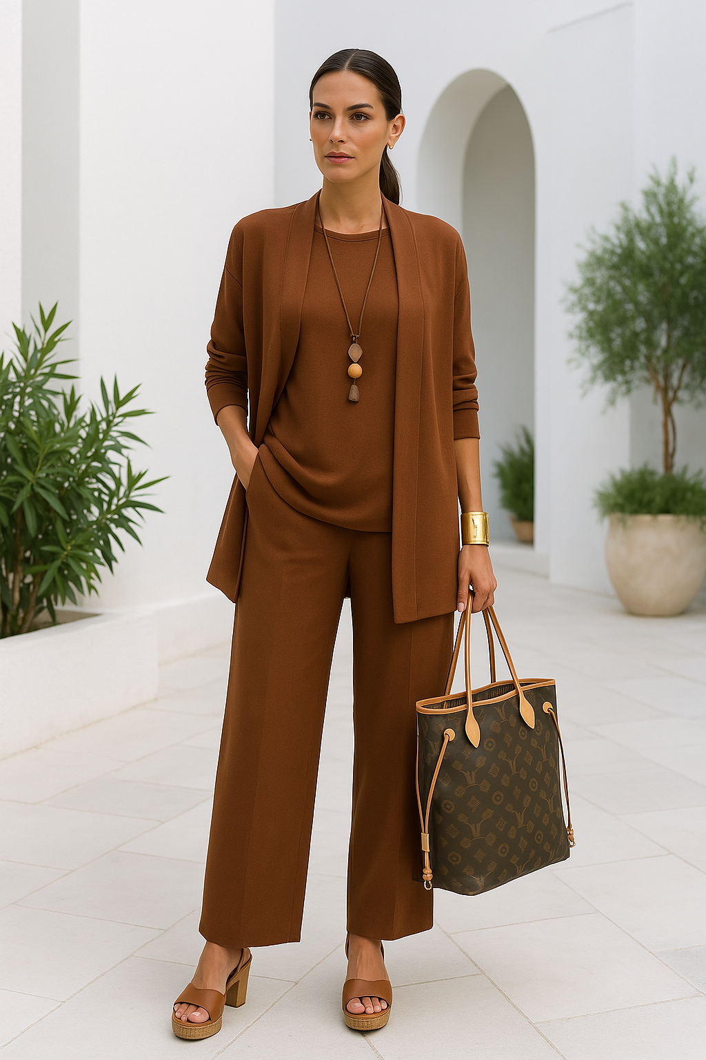 Harlow | Women's Elegant Three-Piece Pantsuit Set