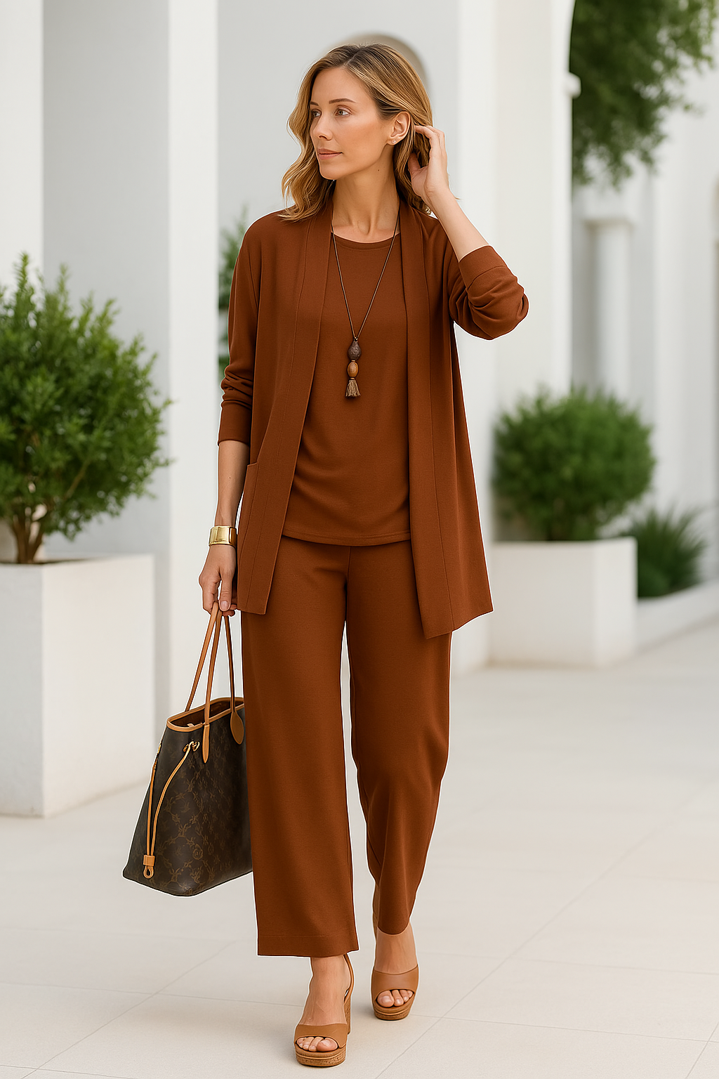 Harlow | Women's Elegant Three-Piece Pantsuit Set