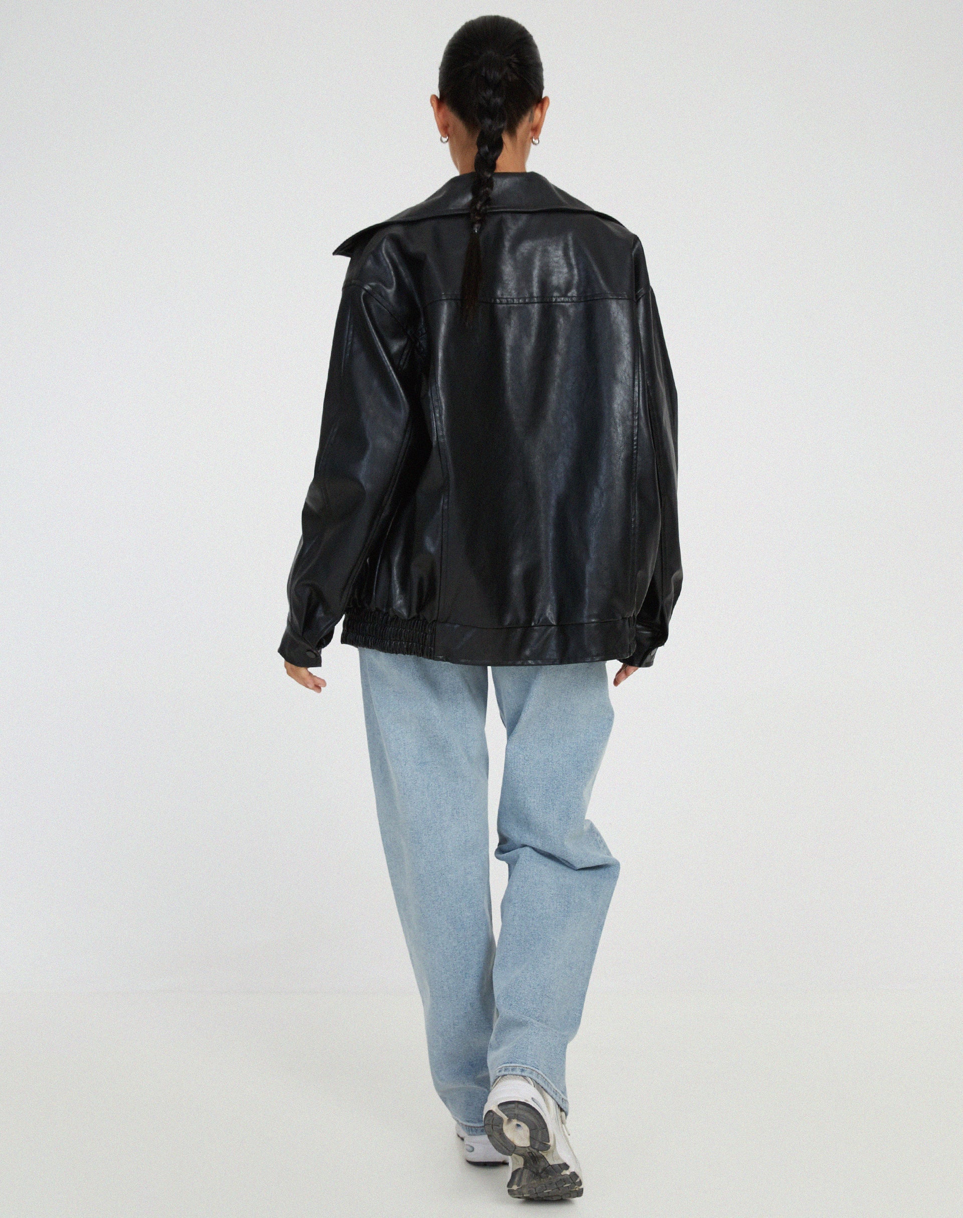 Sybil | Loose Leather Jacket