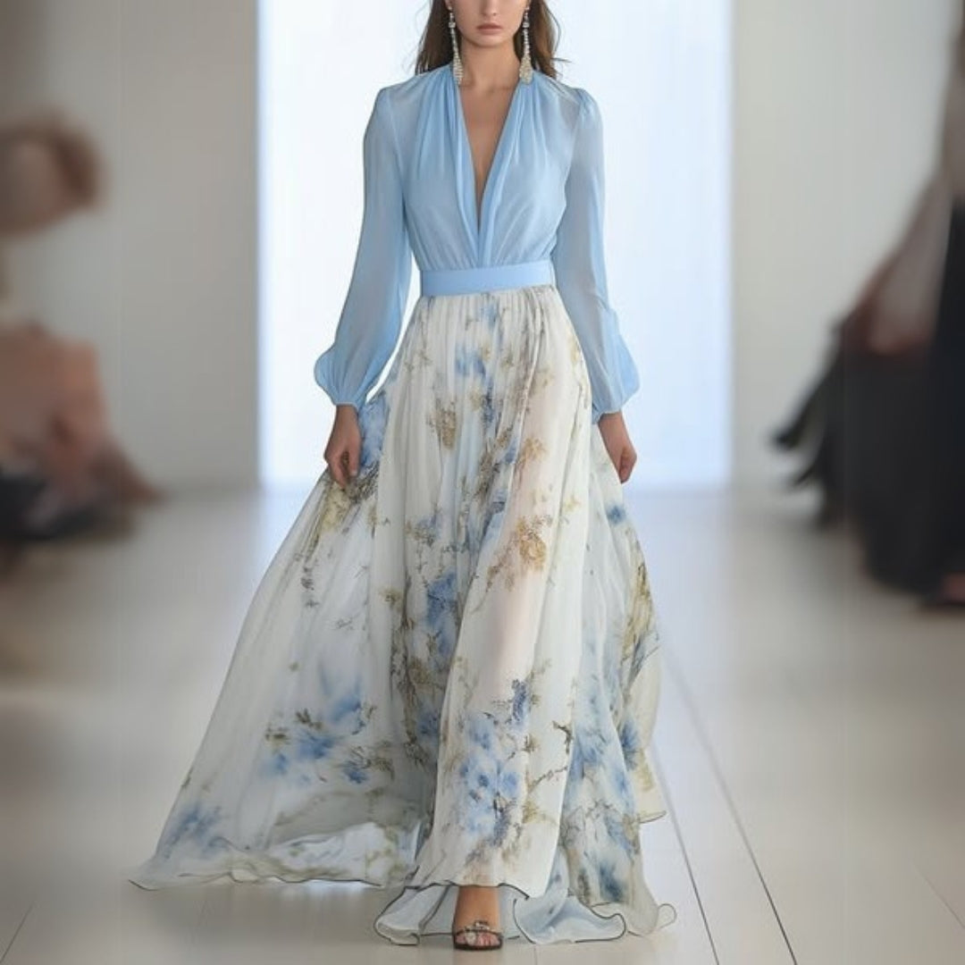 Zella | Elegant Floral Maxi Dress