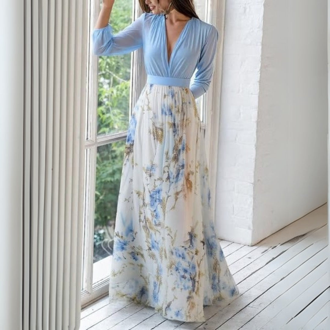 Zella | Elegant Floral Maxi Dress