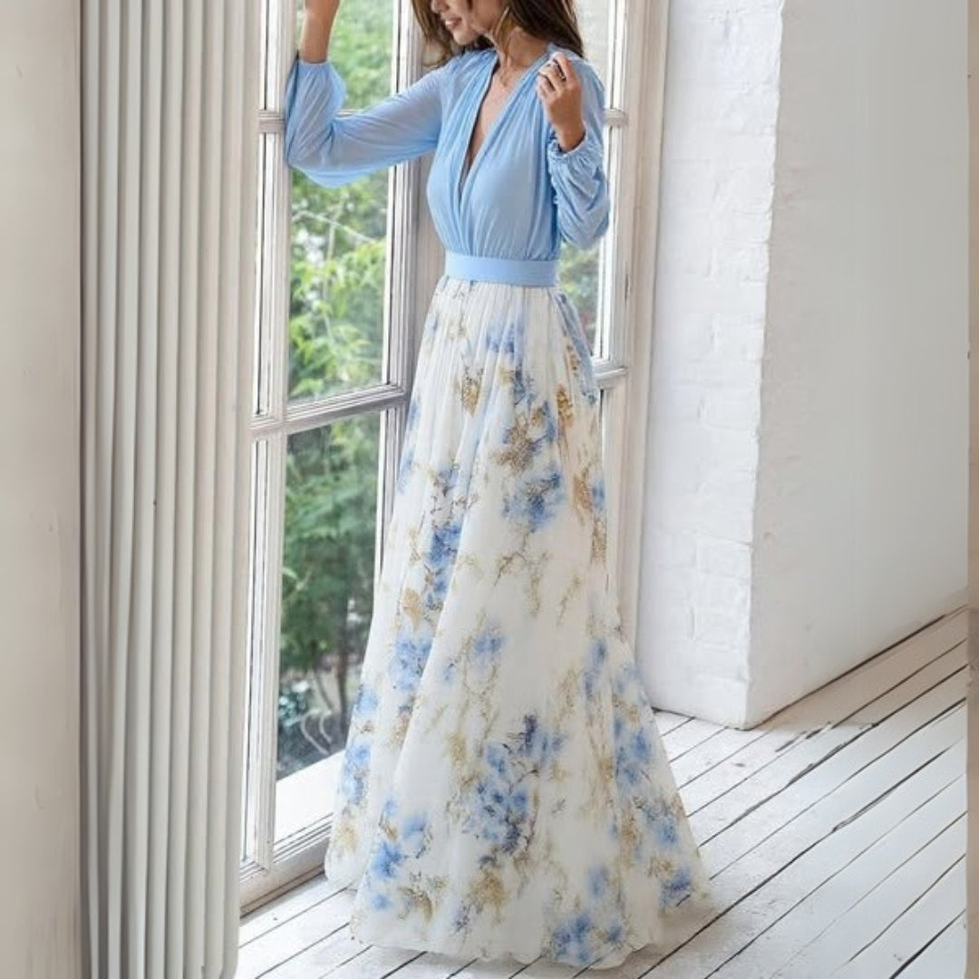 Zella | Elegant Floral Maxi Dress