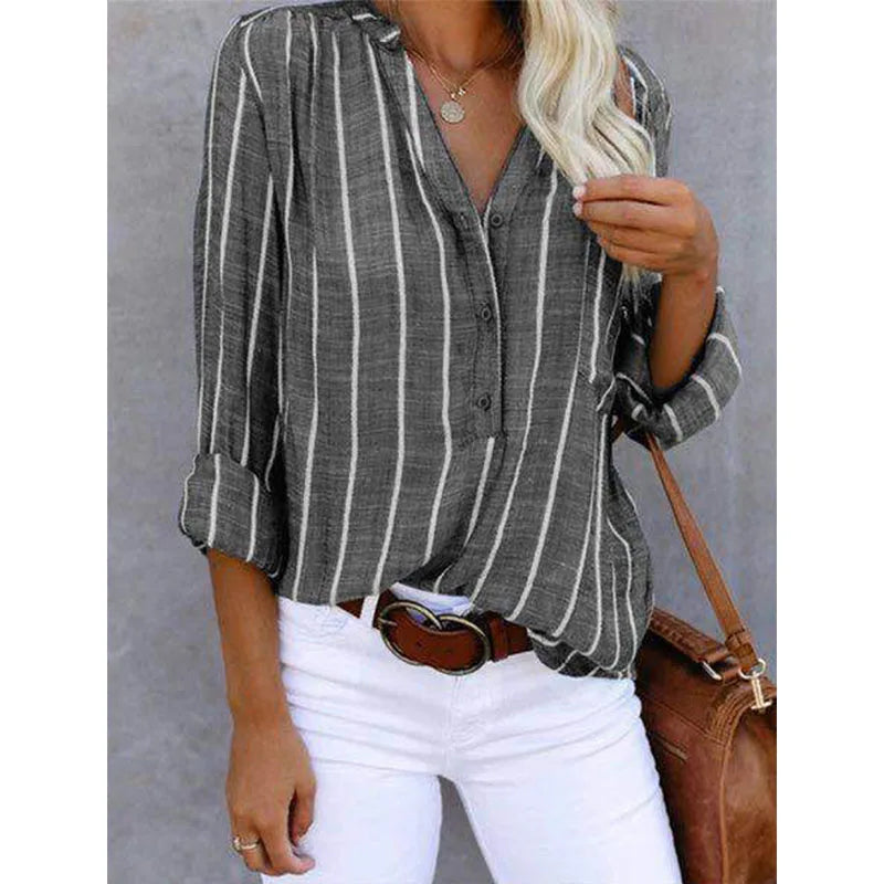 Florence | Striped Casual Blouse