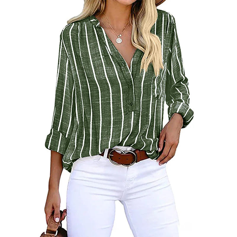 Florence | Striped Casual Blouse