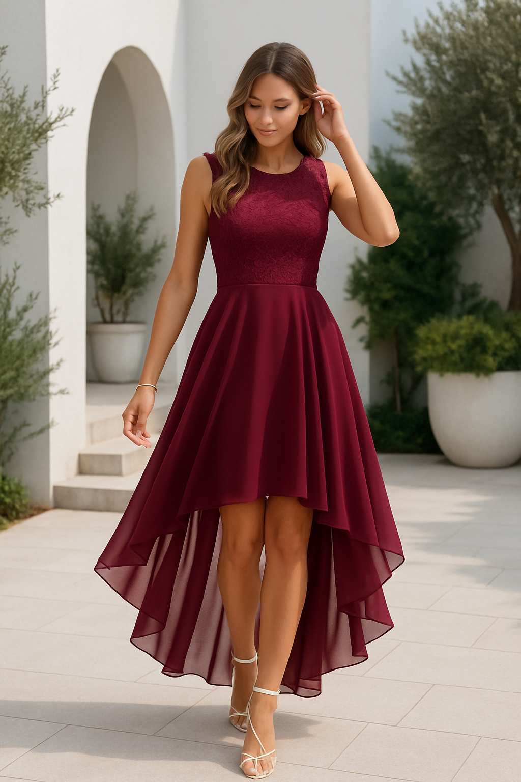 Aurea | Women's Asymmetrical Evening Dress