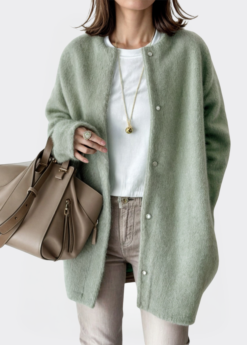 Saffron | Wool Cardigan