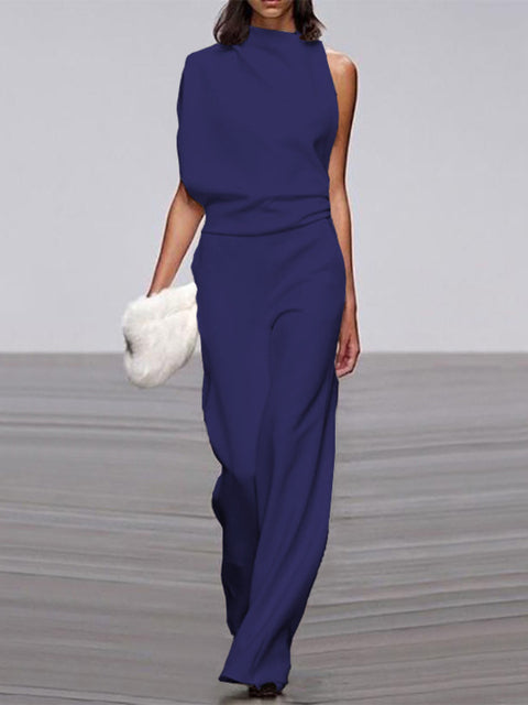 Calista | Round Neckline Jumpsuit