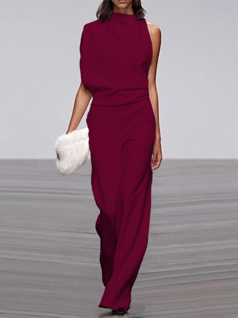 Calista | Round Neckline Jumpsuit