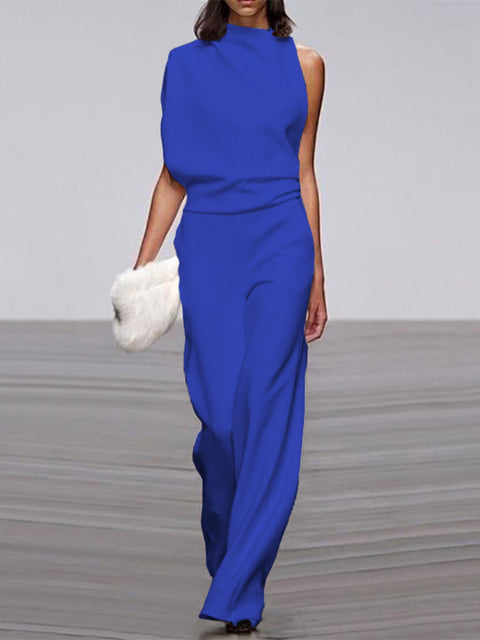 Calista | Round Neckline Jumpsuit