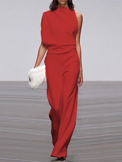 Calista | Round Neckline Jumpsuit