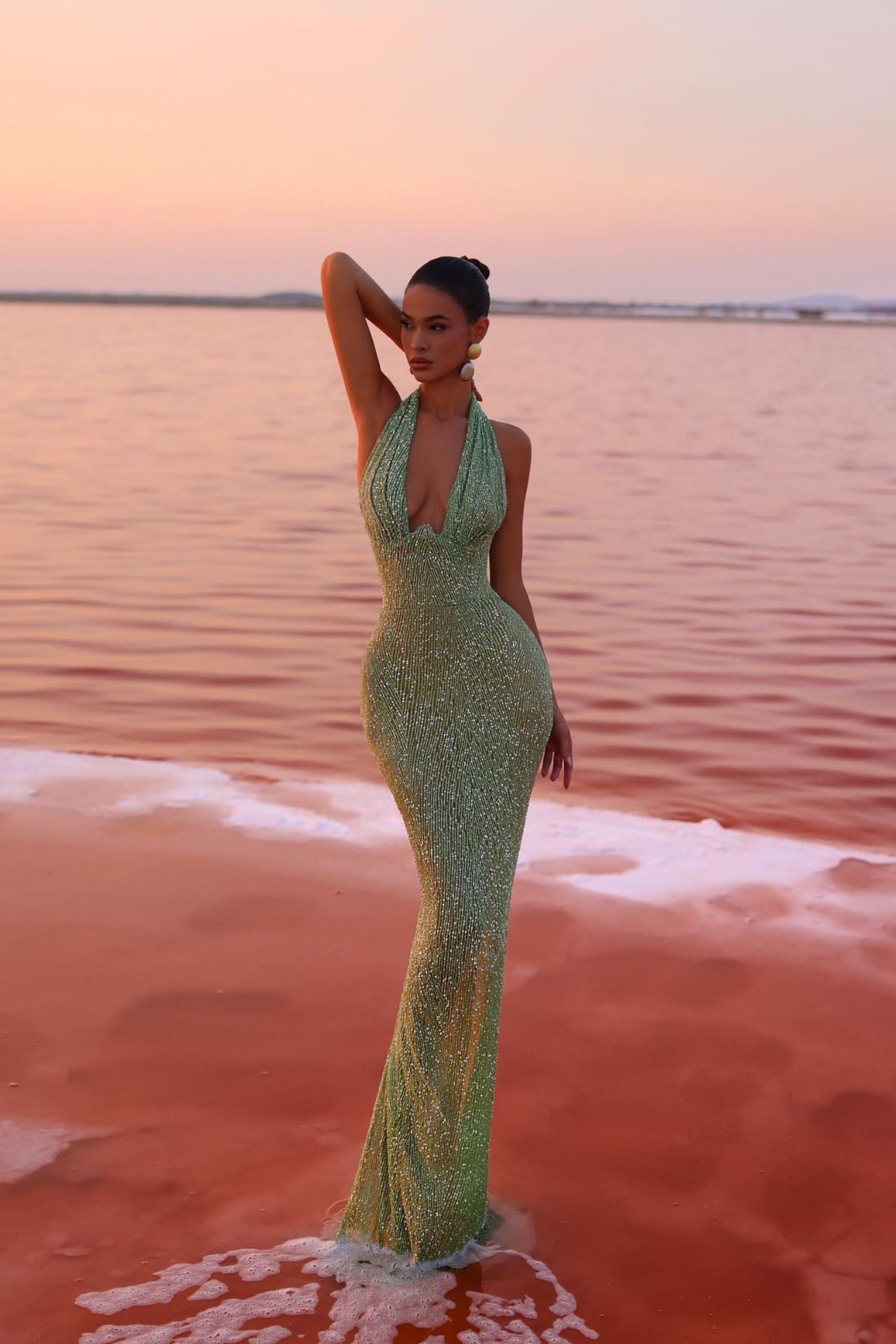 Leonie | Emerald Allure Dress