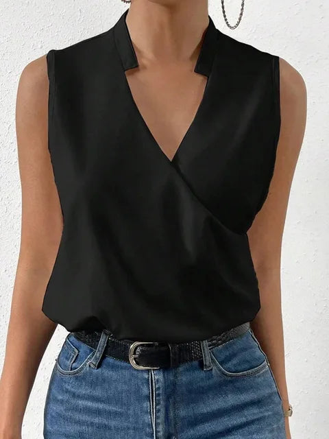 Amber | Soft Summer Casual Top with V-Neck for Women
