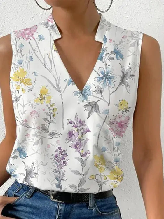 Amber | Soft Summer Casual Top with V-Neck for Women
