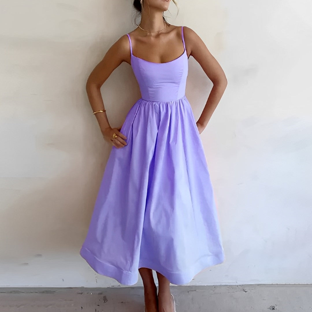 Enid | Spaghetti Strap Puff Dress