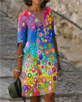 Primrose | Women's Graphic Print Summer Mini Dress