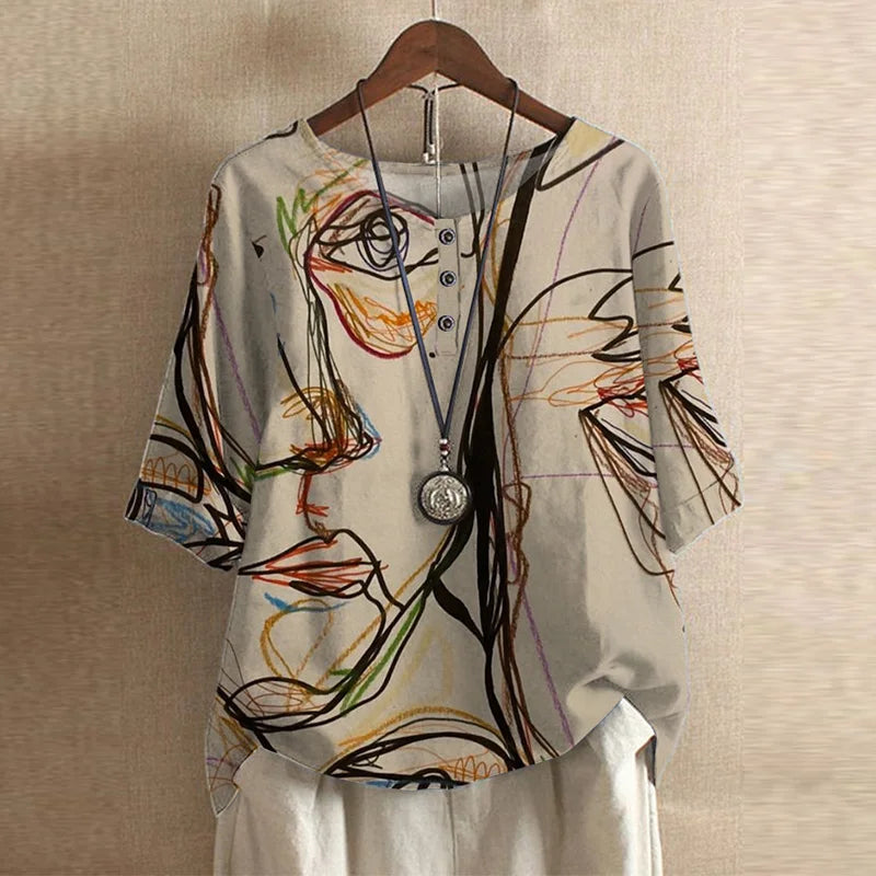 Noemi | Vintage Floral Blouse