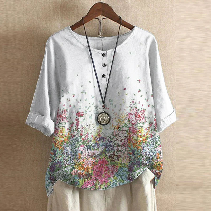 Noemi | Vintage Floral Blouse