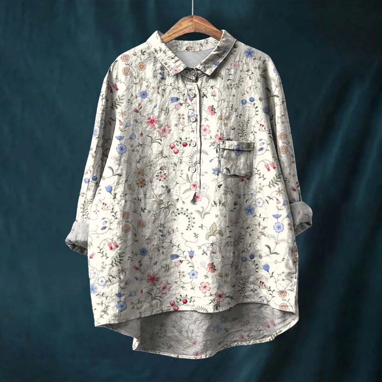 Megan | Elegant Floral Shirt