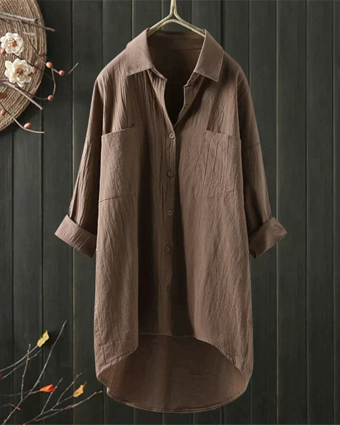 Willow | White Linen Blouse