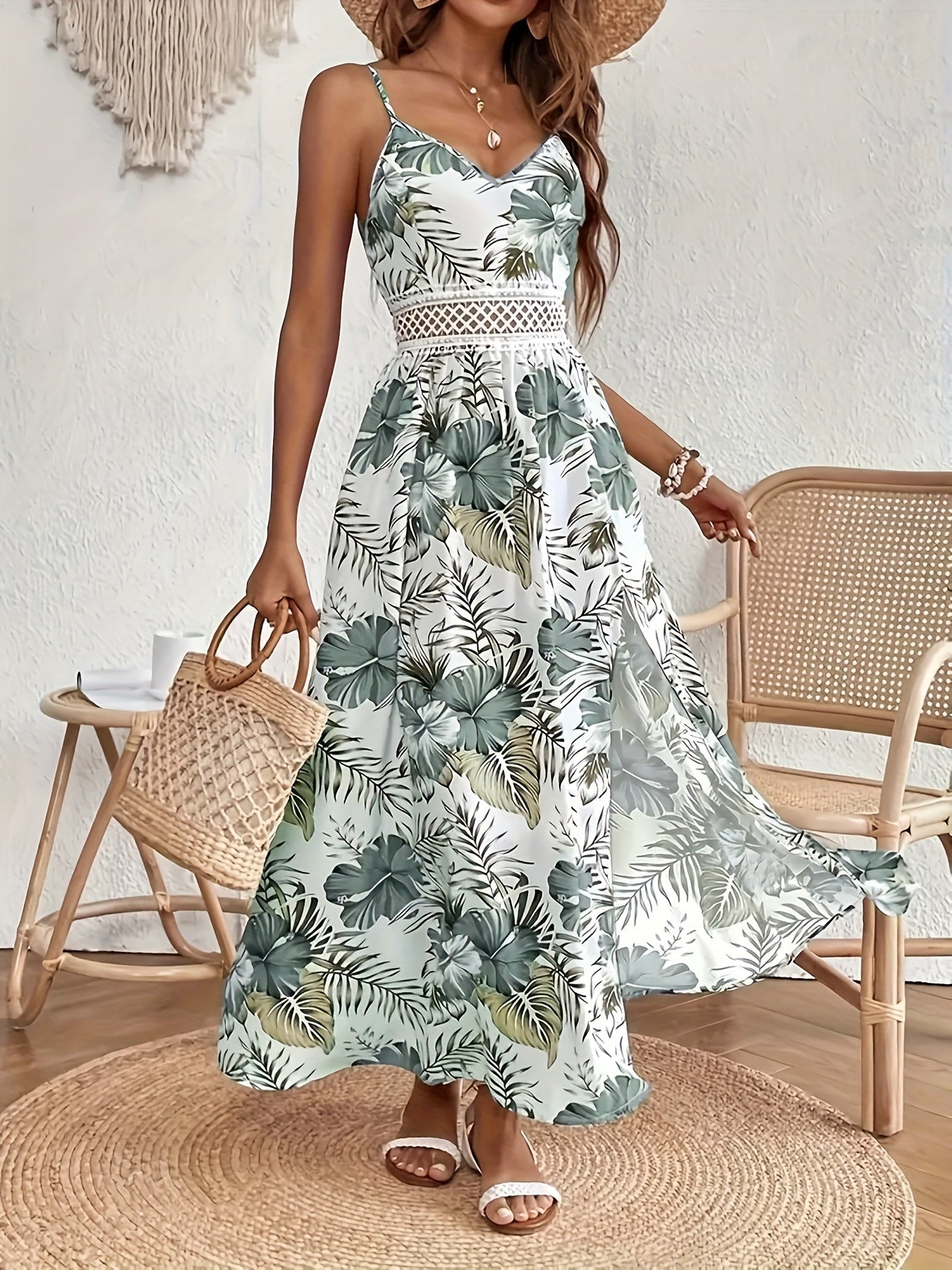 Tilda | Women's Floral Print Sleeveless Maxi Dress