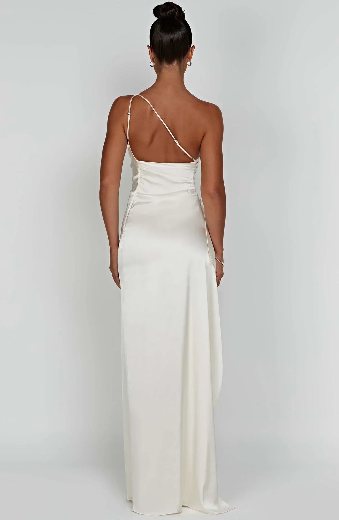 Isabeau | One Shoulder Satin Dress