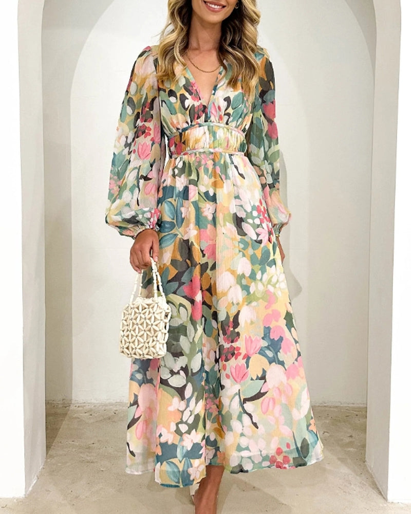 Bella | Elegant Floral Maxi Dress