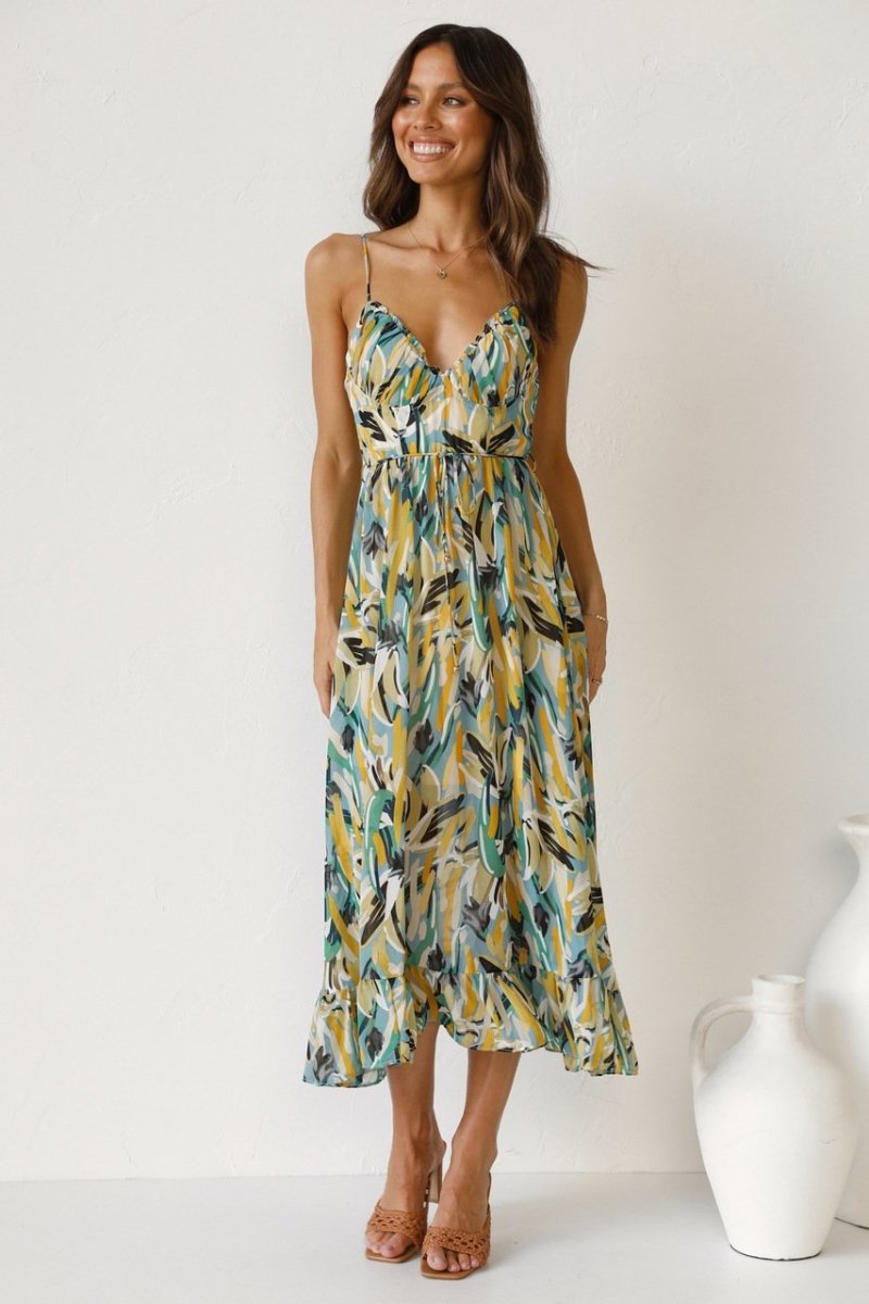 Juniper | Colorful Midi Dress