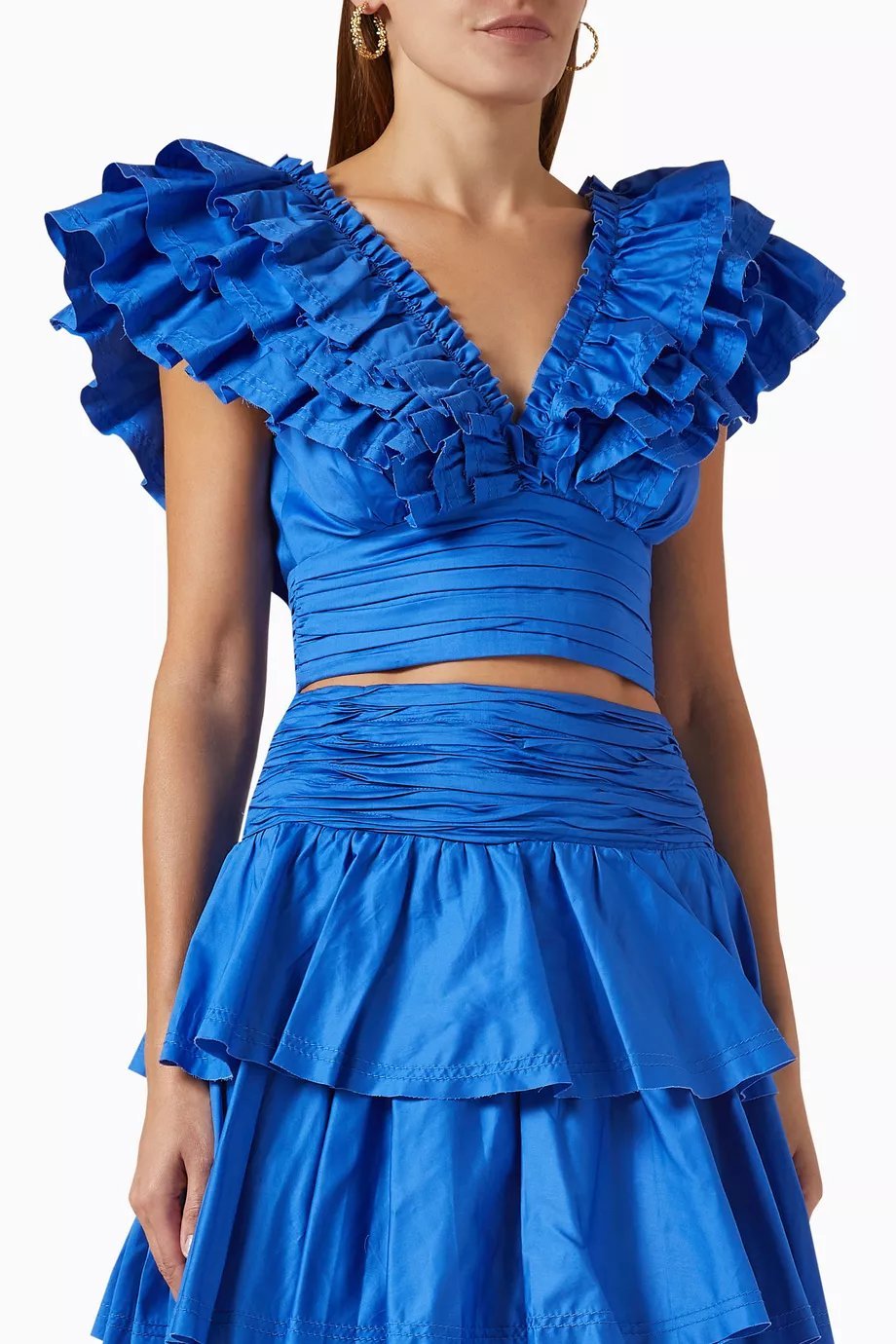 Georgia | Ruffle V-Neck Tiered Set