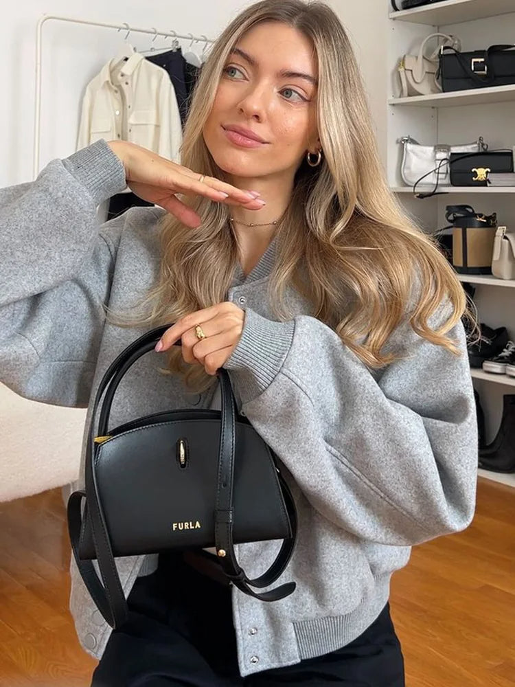 Davinia | Cropped Bomber Jacket